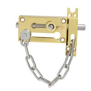L048LBB Pasador de sobreponer de cadena latón brillante Lock