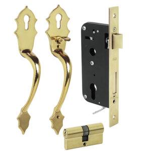 L119ELB Conjunto Classic función doble, latón brillante, llave estándar Lock