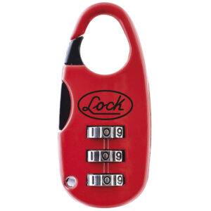 L21M20PT Candado de combinación programable para maleta 25 mm, color rojo Lock