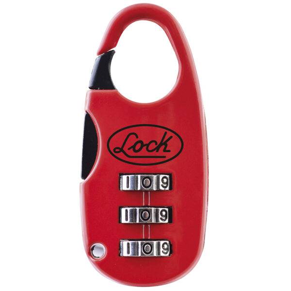 L21M20PT Candado de combinación programable para maleta 25 mm, color rojo Lock