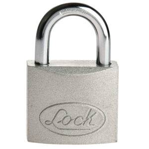 L22L50A Candado de acero largo 50 mm, llave estándar, en caja Lock