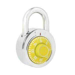 L26S50AMB Candado de combinación de disco, amarillo, 50 mm Lock