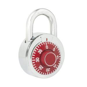 L26S50RJB Candado de combinación de disco, rojo, 50 mm Lock
