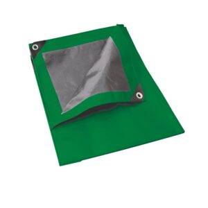 L4X5V Lona de polietileno color verde con fondo plata, 4 x 5 m Foy