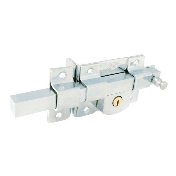 Cerradura de barra libre función izquierda, cromo brillante, llave estándar, en caja Lock