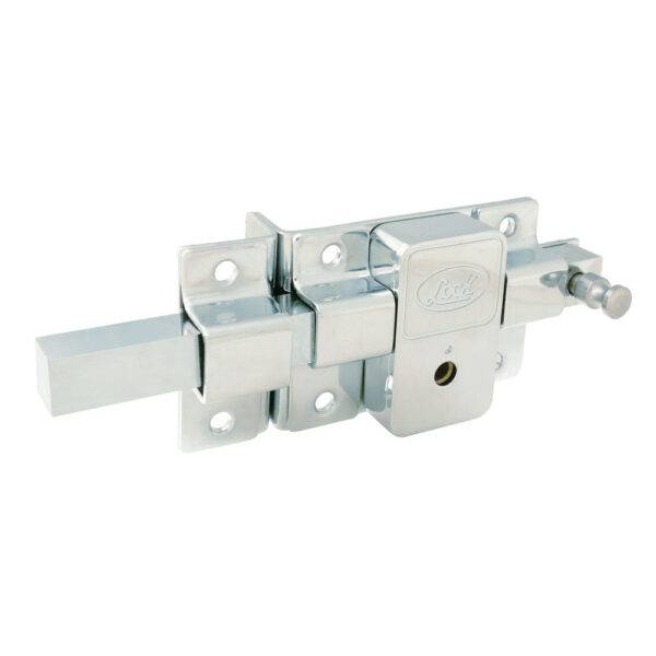 Cerradura de barra fija función derecha, cromo brillante, llave tetra, blíster Lock