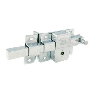 L590ICB Cerradura de barra libre función izquierda, cromo brillante, llave tetra, en caja Lock