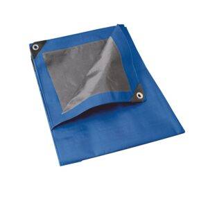 L5X6Z Lona de polietileno color azul con fondo plata, 5 x 6 m Foy