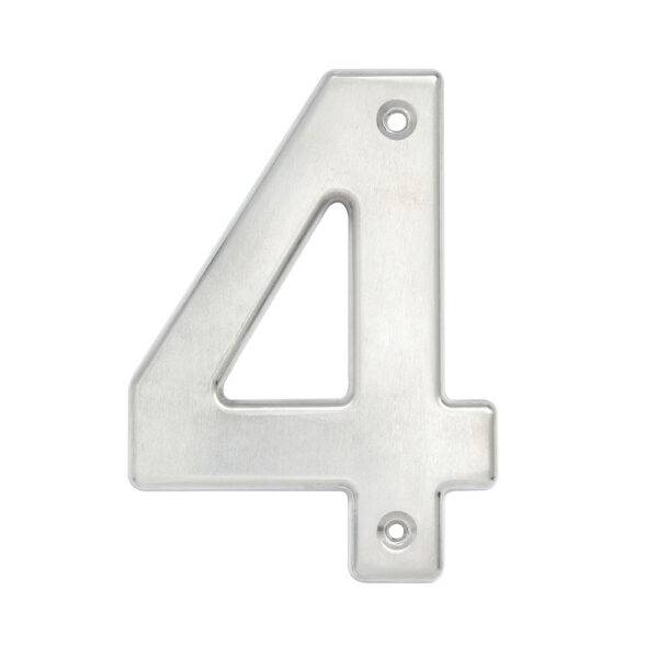 Número 4 bold 4" níquel satinado Lock
