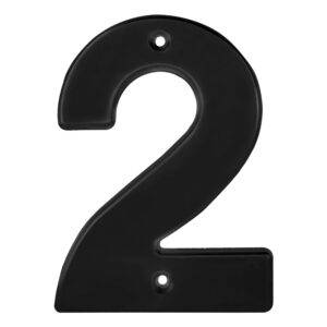 L62N Número 2 bold 4" negro Lock