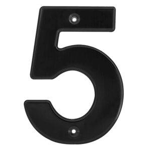 L65N Número 5 bold 4" negro Lock