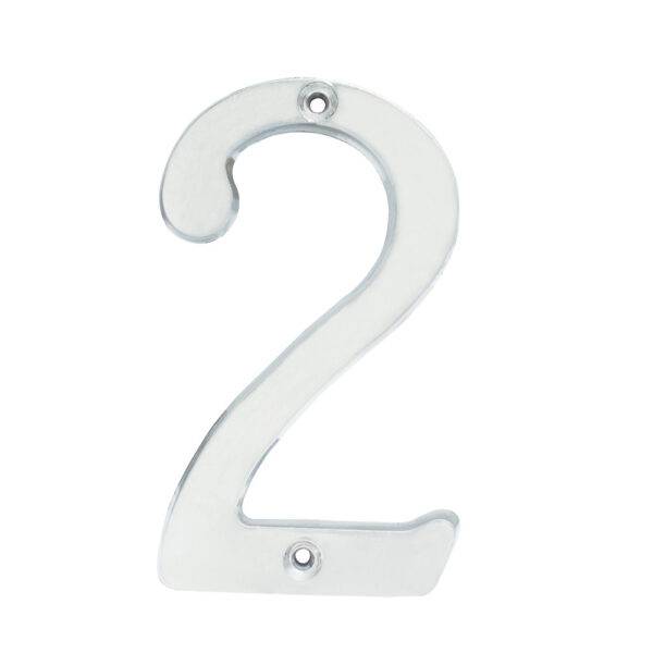 Número 2 slim 4" níquel satinado Lock