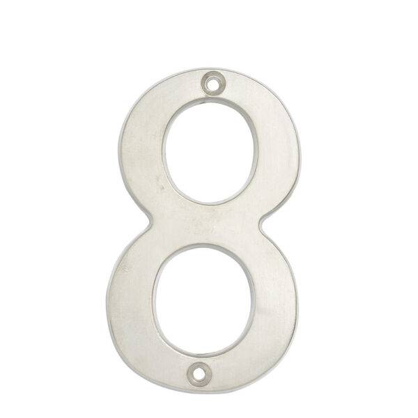 L6808CS Número 8 slim 4" níquel satinado Lock