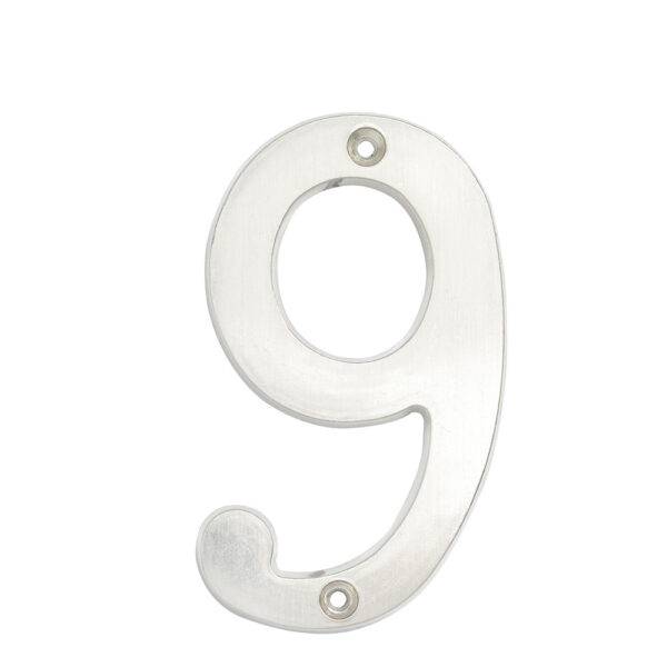 L6809CS Número 9 slim 4" níquel satinado Lock
