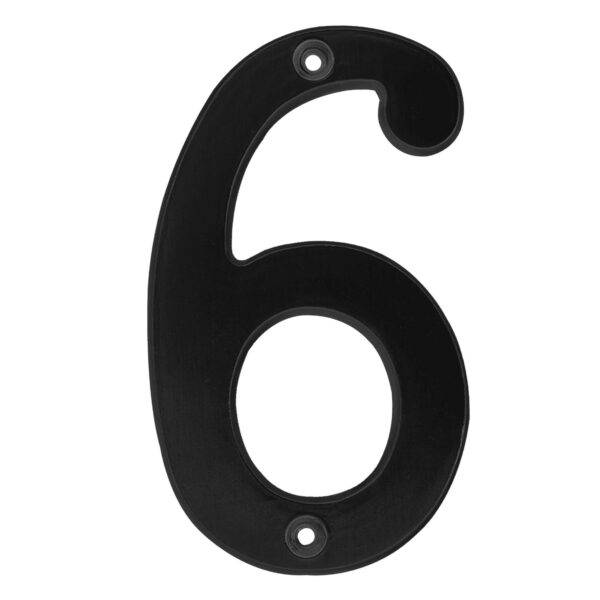 L686N Número 6 slim 4" negro Lock