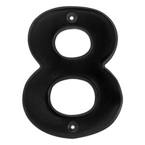 L68N Número 8 bold 4" negro Lock