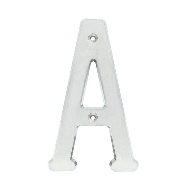 L701ACS Letra A slim 4" níquel satinado Lock