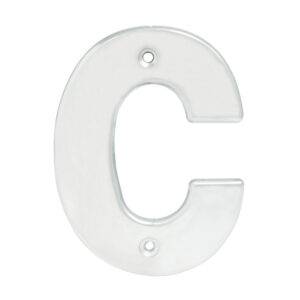 L70CC Letra C bold 4" cromo satinado Lock