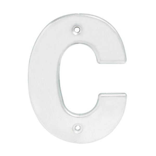 L70CC Letra C bold 4" cromo satinado Lock