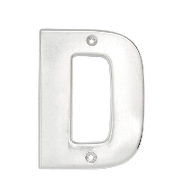 L70DC Letra D bold 4" cromo satinado Lock