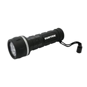 LA32D Linterna de LED anti-impacto a baterías 2 pilas "D" de 12 lm Surtek