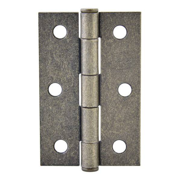 LBA15LA Bisagra alargada perno remachado de acero latón antiguo 1.5" x 1.46" Lock