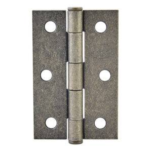 LBA20LA Bisagra alargada perno remachado de acero latón antiguo 2" x 1.61" Lock