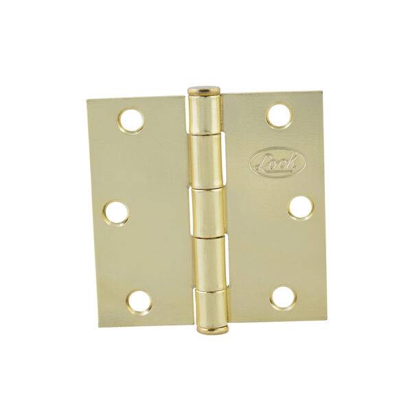 Bisagra cuadrada perno suelto de acero latón brillante 3.5" x 3.5" Lock