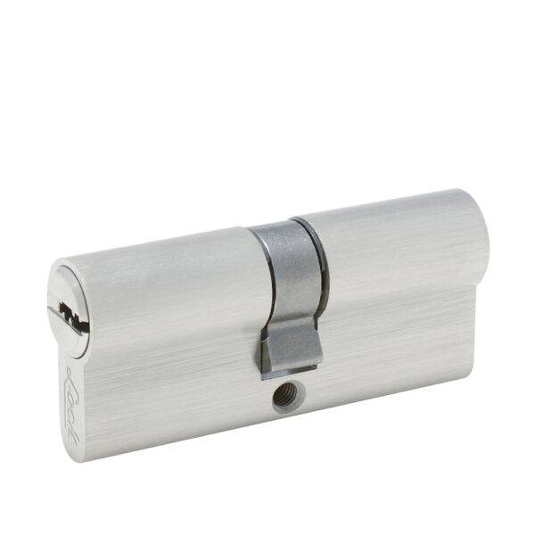 LC70ENS Cilindro europeo 70 mm función doble, níquel satinado, llave estándar, en caja Lock