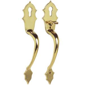LH119LB Juego de jaladeras gatillo Classic, latón brillante Lock
