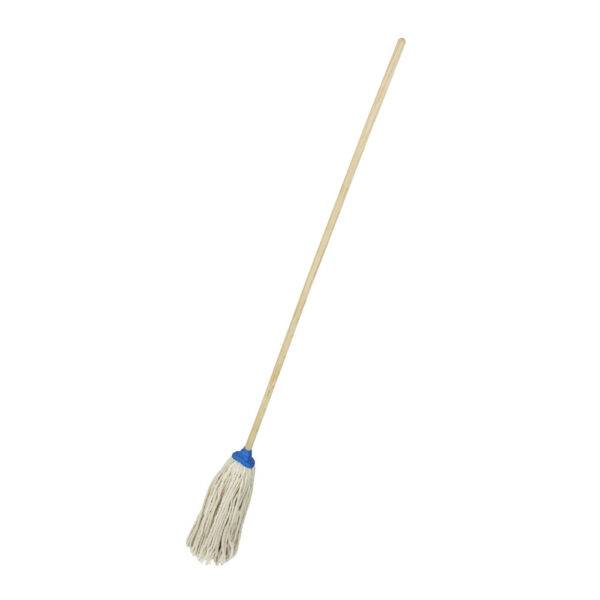LIM01 Trapeador de pabilo de algodón con bastón de madera 120 cm, 300 gr Foy