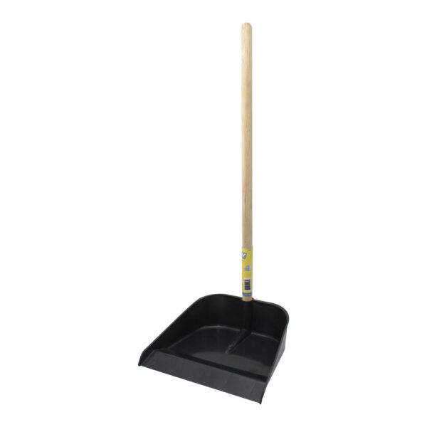 LIM02 Recogedor con bastón de madera, 23 cm Foy