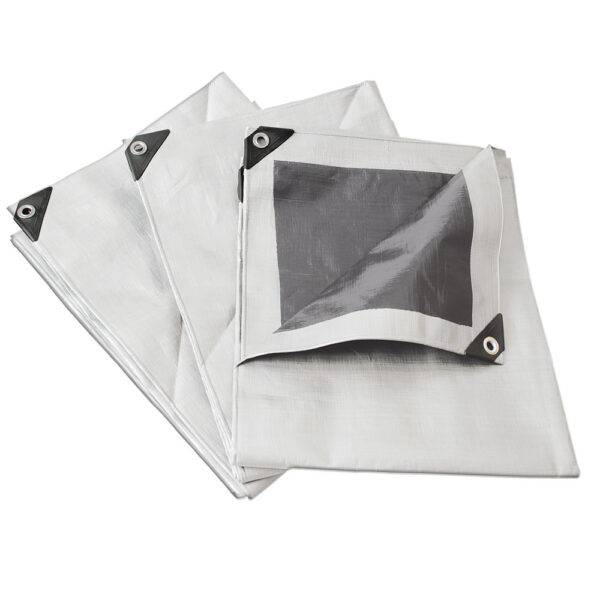 Lona de polietileno reforzada color blanco, 2 x 3 m Surtek