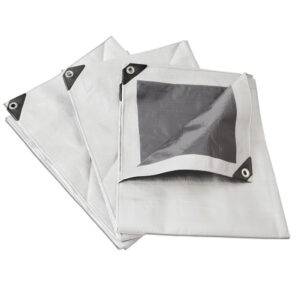 LR4X5B Lona de polietileno reforzada color blanco, 4 x 5 m Surtek