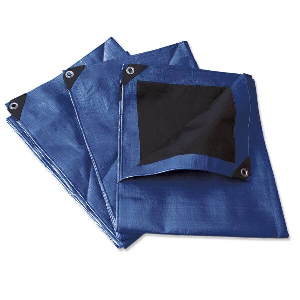 Lona de polietileno reforzada color azul, 5 x 6 m Surtek