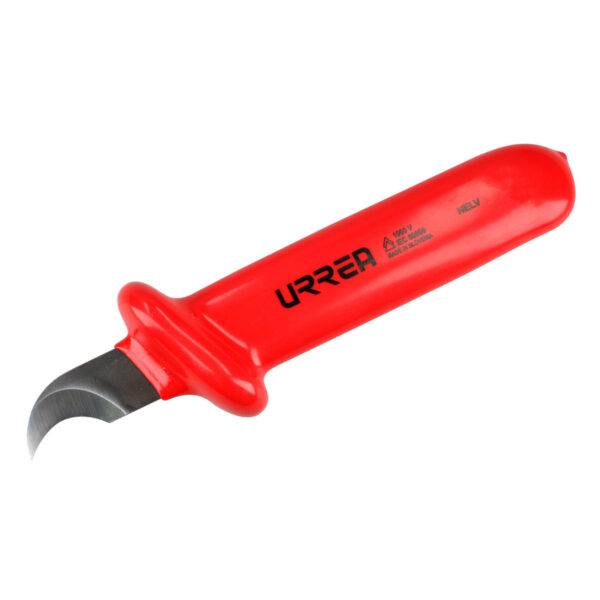 NELV Navaja para electricista 1000 V con doble capa aislante, 7-3/32" Urrea