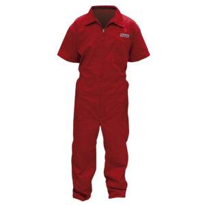 Overol color rojo talla EG Urrea
