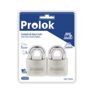 P22S452 Juego de candados de acero cortos 45 mm, llave estándar, 2 piezas Prolok