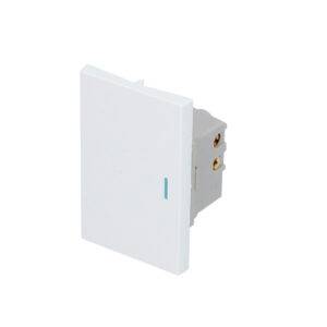 Interruptor 1/1, línea Premium, color blanco Surtek