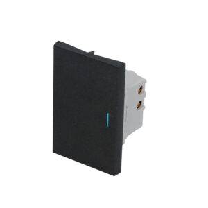 Interruptor 1/1, línea Premium, color negro Surtek