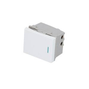 Interruptor 3 vías 1/2, línea Premium, color blanco Surtek