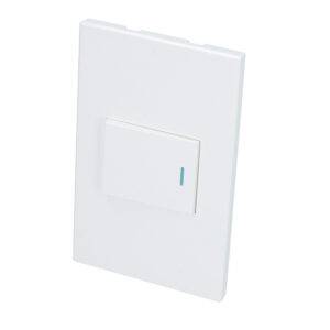 P620B Placa 1 Interruptor 1/2, línea Premium, color blanco Surtek