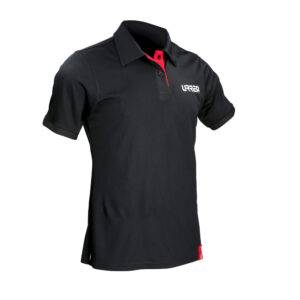 PCFIS Playera tipo polo dry fit para caballero color negro talla CH Urrea