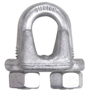 PER5DF Perro de acero forjado para cable de acero 3/8" Surtek