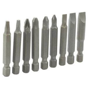 Juego combinado de puntas hexágono de 1/4", 9 piezas en blíster Surtek
