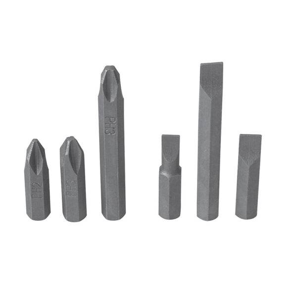 Juego de puntas de impacto combinadas intercambiables para destornillador D10,6 pz en cajP Surtek