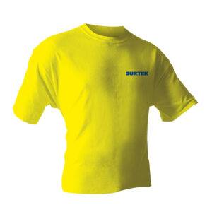 PLA101X Playera cuello redondo color amarillo talla XL Surtek