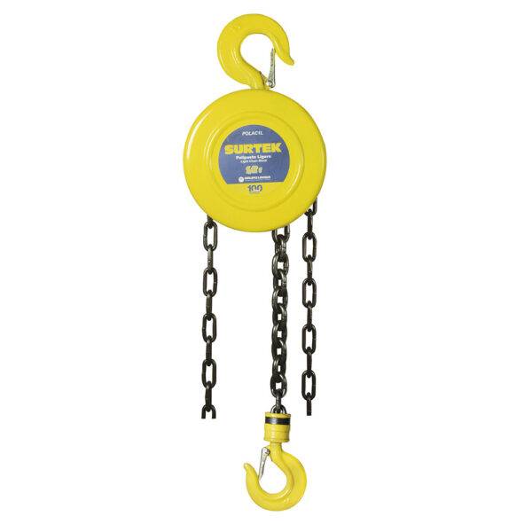 POLAC1L Polipasto manual 1 ramal, 0.5 ton, cadena 2.5 m Surtek