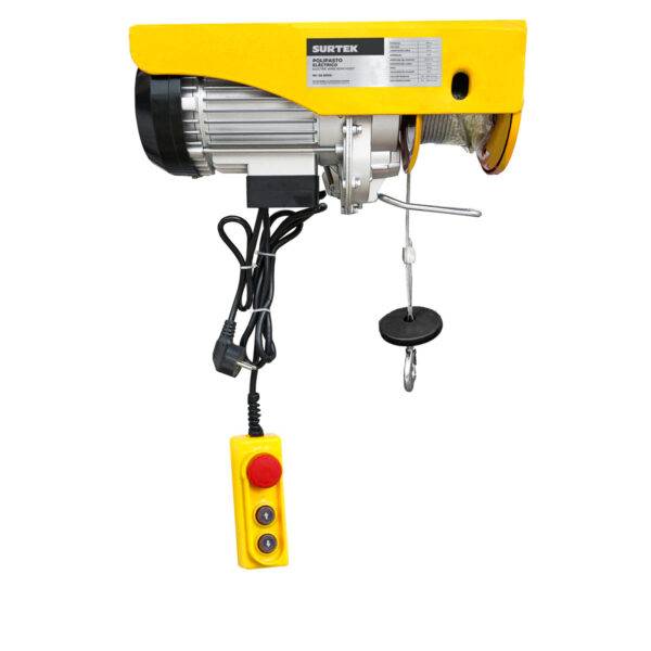 Polipasto eléctrico 1 ramal, 0.8 ton, cable 12 m Surtek