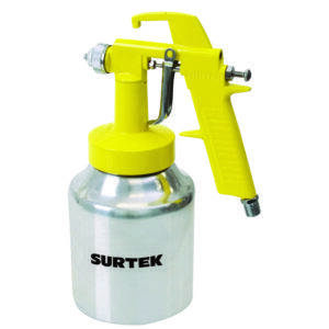 PPB2 Pistola para pintar con vaso reforzado de baja presión, capacidad 1000 ml, 50 PSI Surtek
